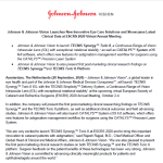 J&J Vision ESCRS 2020 Curtain Raiser