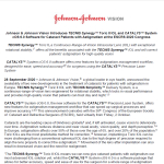 TECNIS Synergy Toric II Catalys cOS6.0 ESCRS Press Release